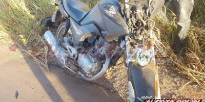 Motociclista colide em traseira de veículo na RO - 010, zona rural de Rolim de Moura