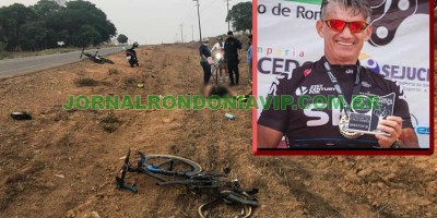 Empresário morre após ser atropelado durante ciclismo, em RO