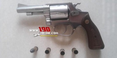 Arma de fogo é apreendida pela Polícia Militar, durante abordagem a veículo em Alta Floresta do Oeste