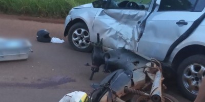 Motociclista morre após colidir contra carro na BR-429  em São Francisco do Guaporé