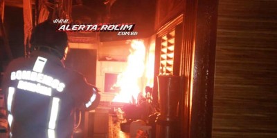 Intervenção rápida dos bombeiros militares evitou que pastelaria fosse completamente destruída pelo fogo em Rolim de Moura - Vídeo