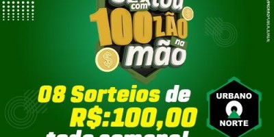 Promoção sextou com da URBANO NORTE  de Rolim de Moura, Concorra a R$100,00 todas as sextas-feiras - Veja o vídeo