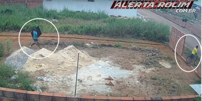 Dupla é flagrada por imagens de câmera de segurança enquanto furtavam TV no Jequitibá em Rolim de Moura - Assista