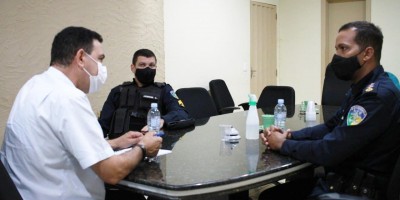 Prefeito Aldo Júlio se reúne com comandante da Polícia Militar de Rolim de Moura