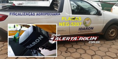 Carro, motor de popa e outros objetos foram furtados da IDARON durante a madrugada em Rolim de Moura