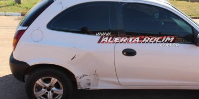 Colisão entre carro e moto foi registrada nesta manhã de terça-feira em Rolim de Moura