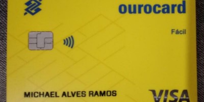 Cartão encontrado em nome de Michael Alves Ramos
