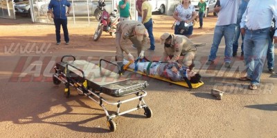 Acidente de trânsito na manhã desta sexta-feira resulta em um ferido em Rolim de Moura