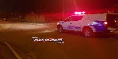 Motociclista foge do local após colidir contra outra moto, mas é abordado por Guarnição da PM em Rolim de Moura