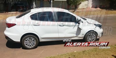 Motociclista é encaminhado à UPA após atingir carro no bairro Planalto em Rolim de Moura