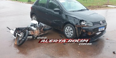 Mais um acidente de trânsito é registrado nesta manhã de sexta-feira em Rolim de Moura