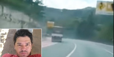 Caminhoneiro de Rondônia morre esmagado por carga em acidente no Paraná; veja o vídeo do momento do acidente