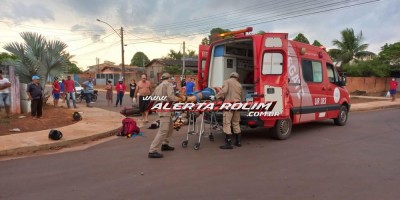 Colisão entre duas motos no bairro Cidade Alta resulta em 04 vítimas; uma delas em estado grave - Veja o vídeo do acidente