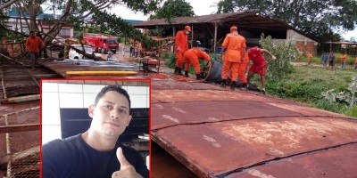 Cobertura de ferro desaba e mata trabalhador em Guajará-Mirim