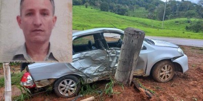 Motorista morre ao colidir carro em cerca em RO