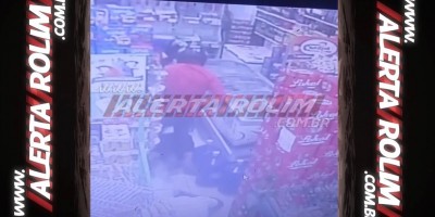 Bandidos efetuam roubo em comércio e agridem vítimas durante a prática do crime em Rolim de Moura - Veja o vídeo