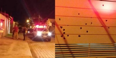 Portão de residência de médico é crivado de tiros em RO 