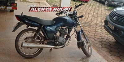 PM localiza moto que homem pegou emprestado e não devolveu ao dono, em Rolim de Moura