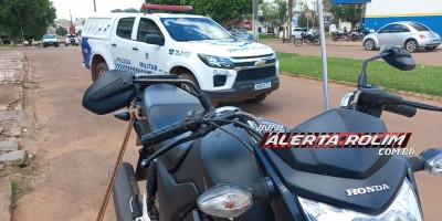 Motociclista é socorrido após se chocar na traseira de carro em Rolim de Moura 