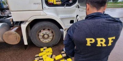 Caminhoneiro de Cacoal é preso com quase 200 tabletes de cocaína neste sábado no MT