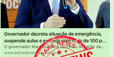  FAKE: Governo de RO emite nota desmentindo novo decreto