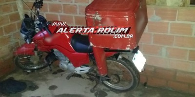 Após denúncia, PM localiza moto que foi furtada em oficina de motos em Rolim de Moura