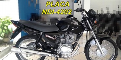 Moto foi furtada durante essa madrugada em Rolim de Moura
