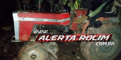 Polícia Civil localiza em Rolim de Moura trator que foi furtado em propriedade rural de Santa Luzia