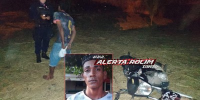 Polícia Militar age rápido e prende individuo furtando moto de dentro do pátio da UNISP de Rolim de Moura 