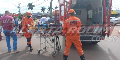 Segundo acidente de trânsito do dia deixa mulher com fratura na perna em Rolim de Moura – Vídeo 