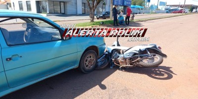 Tarde de sexta-feira registrou acidente de trânsito no Centro de Rolim de Moura