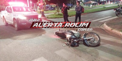 Colisão entre duas motos foi registrada na noite de quarta-feira em Rolim de Moura