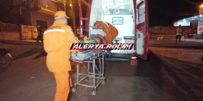 Motociclista embriagado se envolveu em acidente de trânsito na noite de ontem em Rolim de Moura