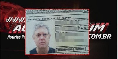 Nota de Falecimento - Valentim Gonçalves de Azevedo, morador de Rolim de Moura