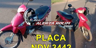 Morador do bairro São Cristóvão teve moto furtada de residência nesta madrugada em Rolim de Moura
