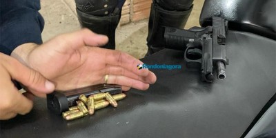 Após perseguição, menor saca arma e é baleado pela PM em RO