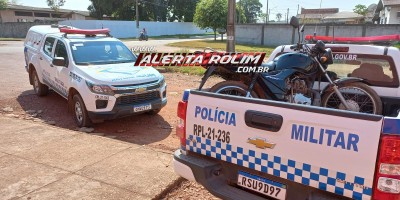 Preso, em saída temporária do DIA DOS PAIS, abandonou moto furtada no bairro Boa Esperança em Rolim de Moura; vídeo