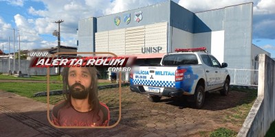 Homem com Mandado de Prisão em aberto foi preso pela PM após abordagem próximo ao teatro de Rolim de Moura 