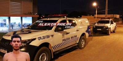 Após furtar televisão em residência e se esconder dentro de banheiro de posto de combustível, indivíduo acabou preso pela Polícia Militar 
