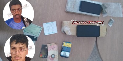 Dupla tentou fugir de abordagem, mas acabou presa pela Polícia Militar com mais de 2kg de droga em Nova Estrela 