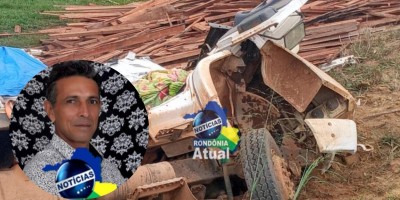 Motorista de caminhão morreu prensado por carga de madeira nesta manhã em RO  