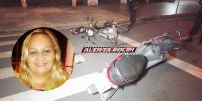 URGENTE - Mulher morreu em grave acidente de trânsito envolvendo duas motos nesta madrugada em Rolim de Moura