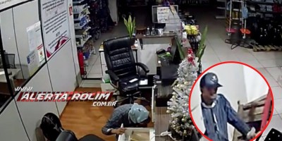 Ladrão cometeu furto durante essa madrugada na Comam de Rolim de Moura; Veja o vídeo da ação criminosa 