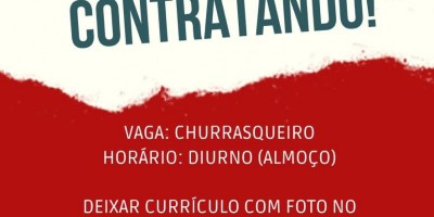 Vaga de emprego no Espetinho do Edinho em Rolim de Moura