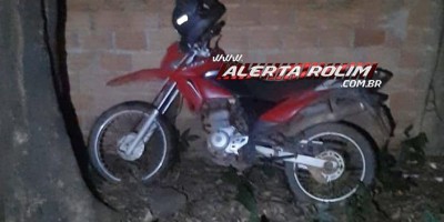 Polícia Militar localizou moto pouco tempo depois de ser furtada no Centro de Rolim de Moura   