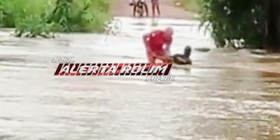 Homem foi salvo pelo Corpo de Bombeiros após ser arrastado pelas àguas do Rio Anta – Veja o vídeo 