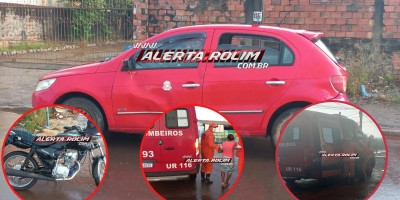 Três acidentes de trânsito foram registrados no final desta tarde em Rolim de Moura