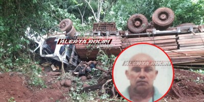 Motorista morreu após caminhão tombar na região de Vila Bosco