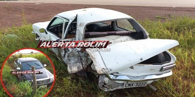 Colisão traseira foi registrada na RO 479 em Rolim de Moura