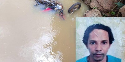 Homem morreu após cair com moto em rio em Vilhena